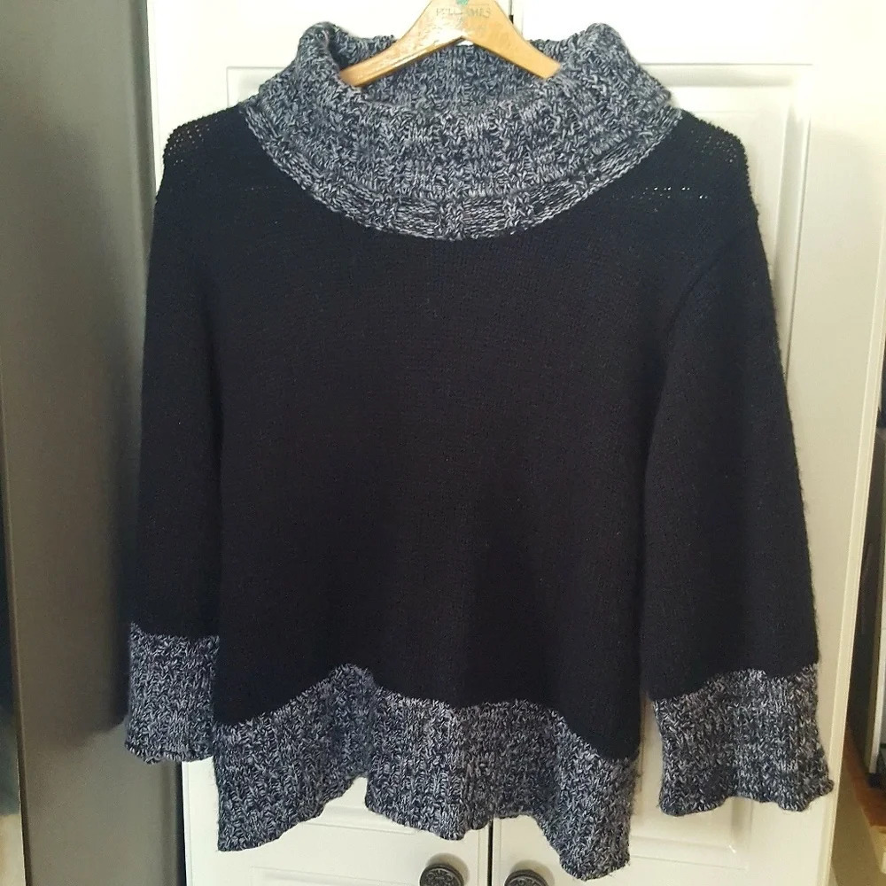 Rochelle California Cowl Neck Wool Blend Sweater